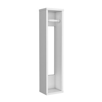 Bali 28" High Toilet Paper Holder Narrow Shelf Organizer For Bathroom, Living Room, Kitchen