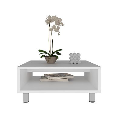 Eclipse Low Minimalistic Square Coffe Table With Open Storage