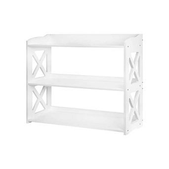 Natural Wood Open Bookshelf