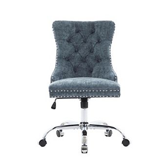 Adjustable Swivel Chenille Tufted Office Chair