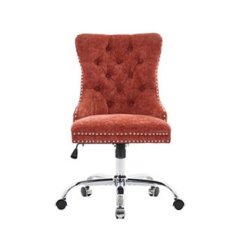 Adjustable Swivel Chenille Tufted Office Chair