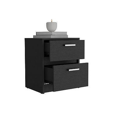 Trivor 2 Drawers Nightstand