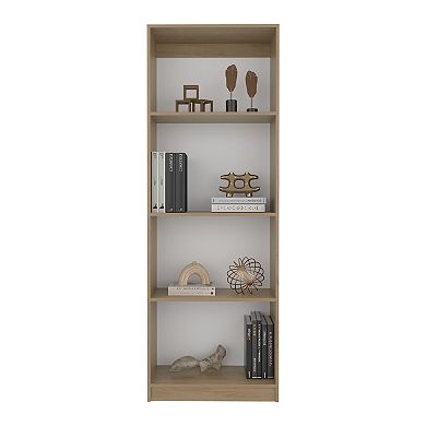 Home Bookcase With 5-Shelf Modern Display Unit For Books And Decor