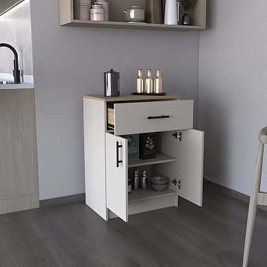 Mayorca Multistorage Pantry Cabinet, One Drawer, Two Interior Shelves