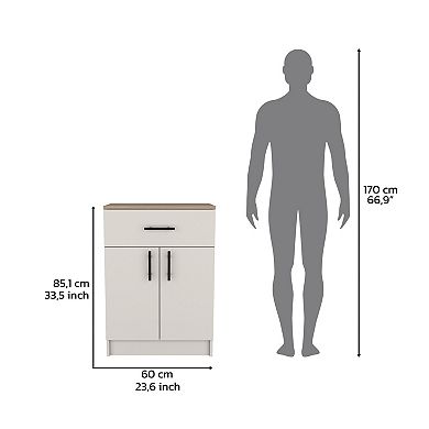 Mayorca Multistorage Pantry Cabinet, One Drawer, Two Interior Shelves