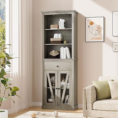 2 PCS 66 Inch Tall Storage Cabinet