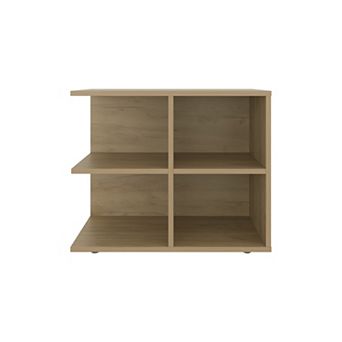 Royal Console Sideboard Cart With Two Doors And Open Shelves, Multipurpose Storage Unit