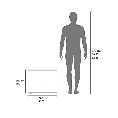 Royal Console Sideboard Cart With Two Doors And Open Shelves, Multipurpose Storage Unit