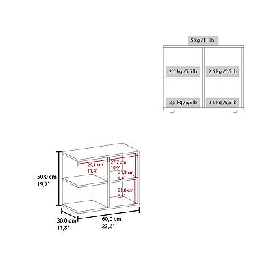Royal Console Sideboard Cart With Two Doors And Open Shelves, Multipurpose Storage Unit