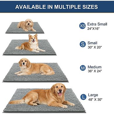 Dog Door Mat, Absorbent, Non-Slip Quick-Dry Mud Rug