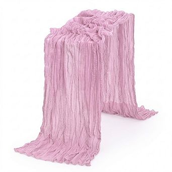 Cheesecloth Table Runner Boho Gauze, Rustic, Lightweight Decor