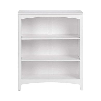 White Adjustable Shelving Bookshelf
