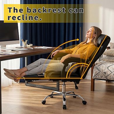 PU Leather Executive Reclining Office Chair