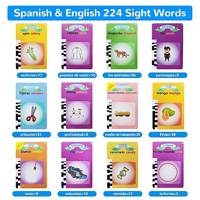 Bilingual Spanish-English Flash Cards