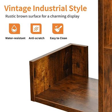 Freestanding 8-Shelf Tree Bookcase