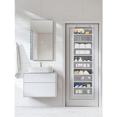 Over Door Organizer 5 Pocket 44LB Anti-Tilt Hanging Storage