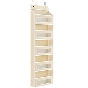 Over Door Organizer 5 Pocket 44LB Anti-Tilt Hanging Storage