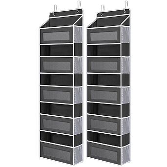 Over Door Organizer 5 Pocket 44LB Anti-Tilt Hanging Storage