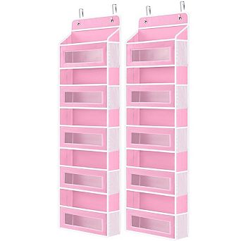 Over Door Organizer 5 Pocket 44LB Anti-Tilt Hanging Storage