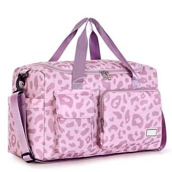 Women's 37L Gym Duffle Bag with Shoe & Wet Compartments Carry-On Weekender