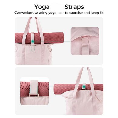 24L Nylon Zipper Tote 15.6" Laptop Gym Work Travel Bag