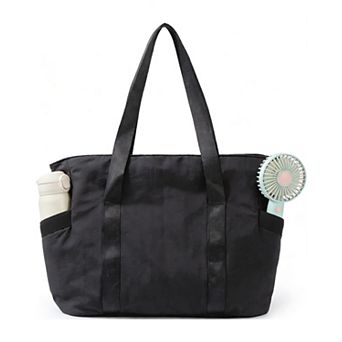 24L Nylon Zipper Tote 15.6" Laptop Gym Work Travel Bag