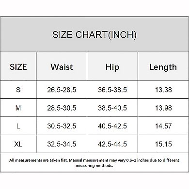 Attraco Women's High Waisted 2-in-1 Side Split Pocket Swim Shorts