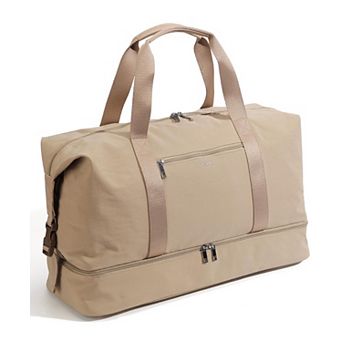 21" Nylon Weekender Bag with Shoe Compartment 3 Pouches Waterproof