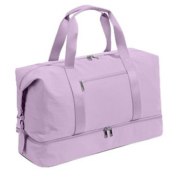 21" Nylon Weekender Bag with Shoe Compartment 3 Pouches Waterproof