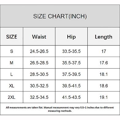 Charmo Women's High Waisted Side Drawstring Ruched Swim Skirt with Built-in Briefs