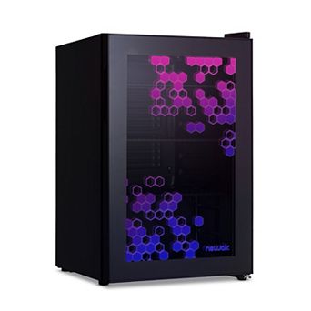 Newair Prismatic™ Series 85 Can Beverage Refrigerator with RGB HexaColor™ LED Lights
