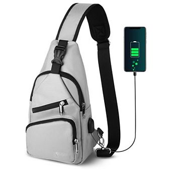 Nylon Crossbody Sling Bag for Men Women Travel Hiking Lightweight Chest Daypack