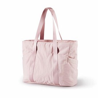 28L Nylon Tote with Zipper Yoga Mat Strap 15.6" Laptop Compartment