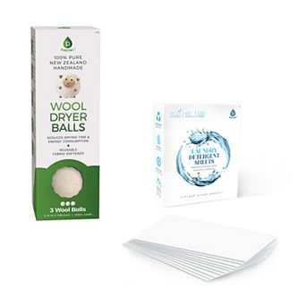 Pursonic Detergent Sheets & New Zealand Wool Dryer Balls Set