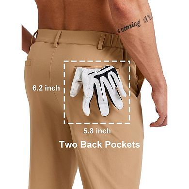 COOFANDY Mens Pants Stretch Work Dress Pants Lightweight Golf Pants Quick Dry Comfy Casual Pants