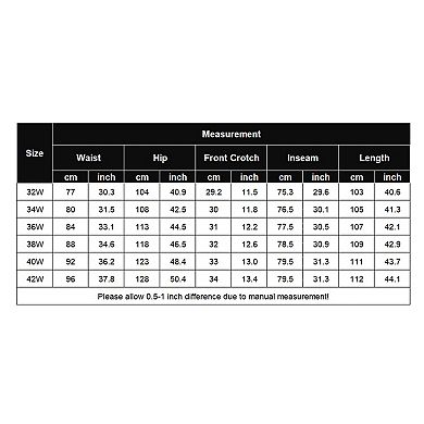 COOFANDY Men' Casual Pants Drawstring Elastic Waist Chino Pants Straight Leg Slacks Cotton Twill
