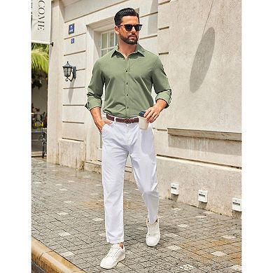 COOFANDY Men' Business Casual Shirts Long Sleeve Button Down Shirts for Men