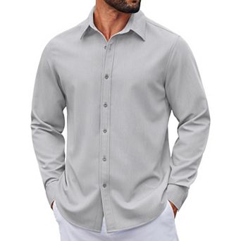 COOFANDY Men' Business Casual Shirts Long Sleeve Button Down Shirts for Men