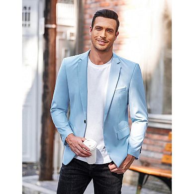 COOFANDY Men' Casual Blazers Slim Fit Lightweight Sport Coats One Button Suit Jackets