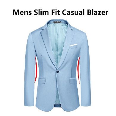 COOFANDY Men' Casual Blazers Slim Fit Lightweight Sport Coats One Button Suit Jackets