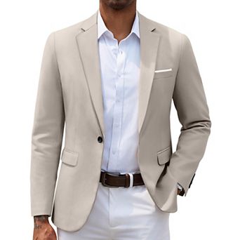 COOFANDY Men' Casual Blazers Slim Fit Lightweight Sport Coats One Button Suit Jackets