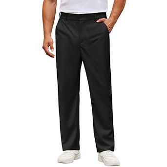 COOFANDY Mens Dress Pants Classic Fit Stretch Waist Golf Pants Business Casual Wedding Office Pants