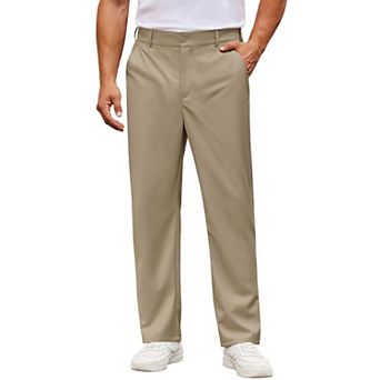 COOFANDY Mens Dress Pants Classic Fit Stretch Waist Golf Pants Business Casual Wedding Office Pants