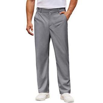 COOFANDY Mens Dress Pants Classic Fit Stretch Waist Golf Pants Business Casual Wedding Office Pants