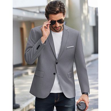 COOFANDY Mens Blazer Casual Lightweight Two Button Suit Jacket Regular Fit Sports Jacket