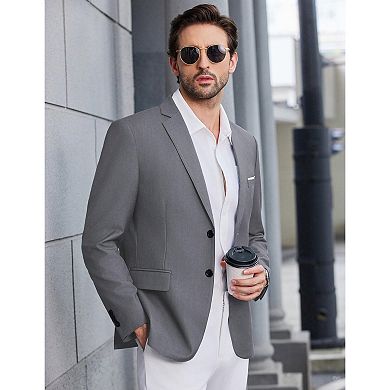 COOFANDY Mens Blazer Casual Lightweight Two Button Suit Jacket Regular Fit Sports Jacket