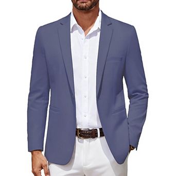 COOFANDY Men' Casual Blazer Lightweight Sport Coat One Button Suit Jacket