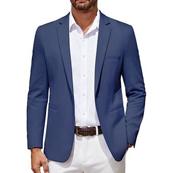 COOFANDY Men' Casual Blazer Lightweight Sport Coat One Button Suit Jacket