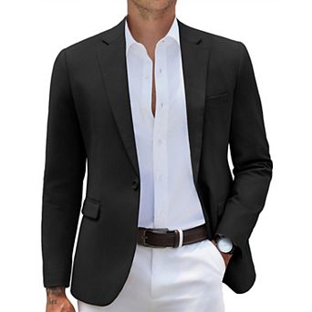 COOFANDY Mens Casual Blazer Slim Fit Sport Coats One Button Stylish Business Suit Jacket