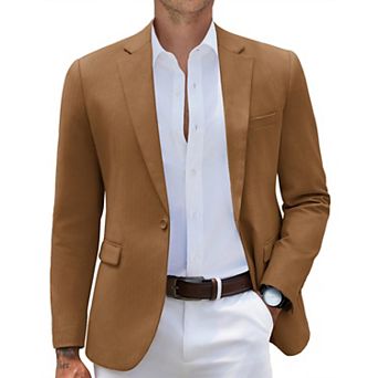 COOFANDY Mens Casual Blazer Slim Fit Sport Coats One Button Stylish Business Suit Jacket